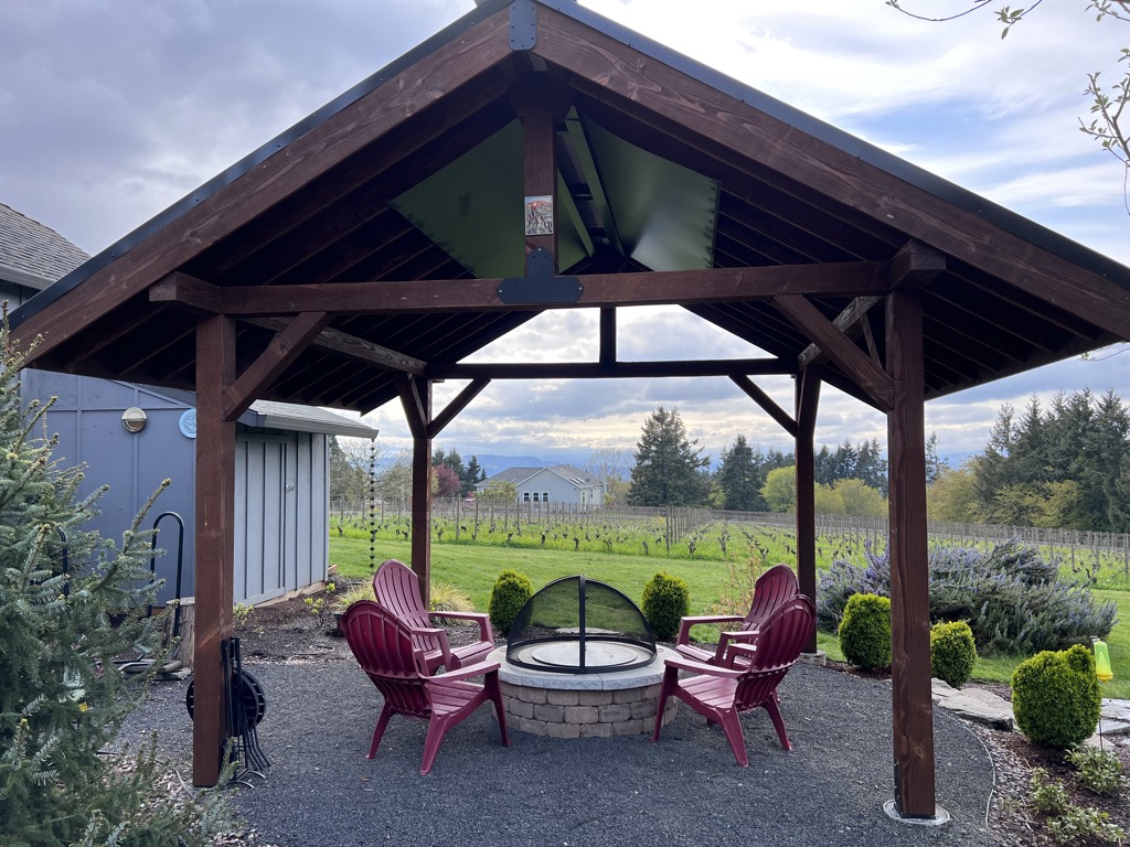 Potter's Vineyard great view with a fire pit