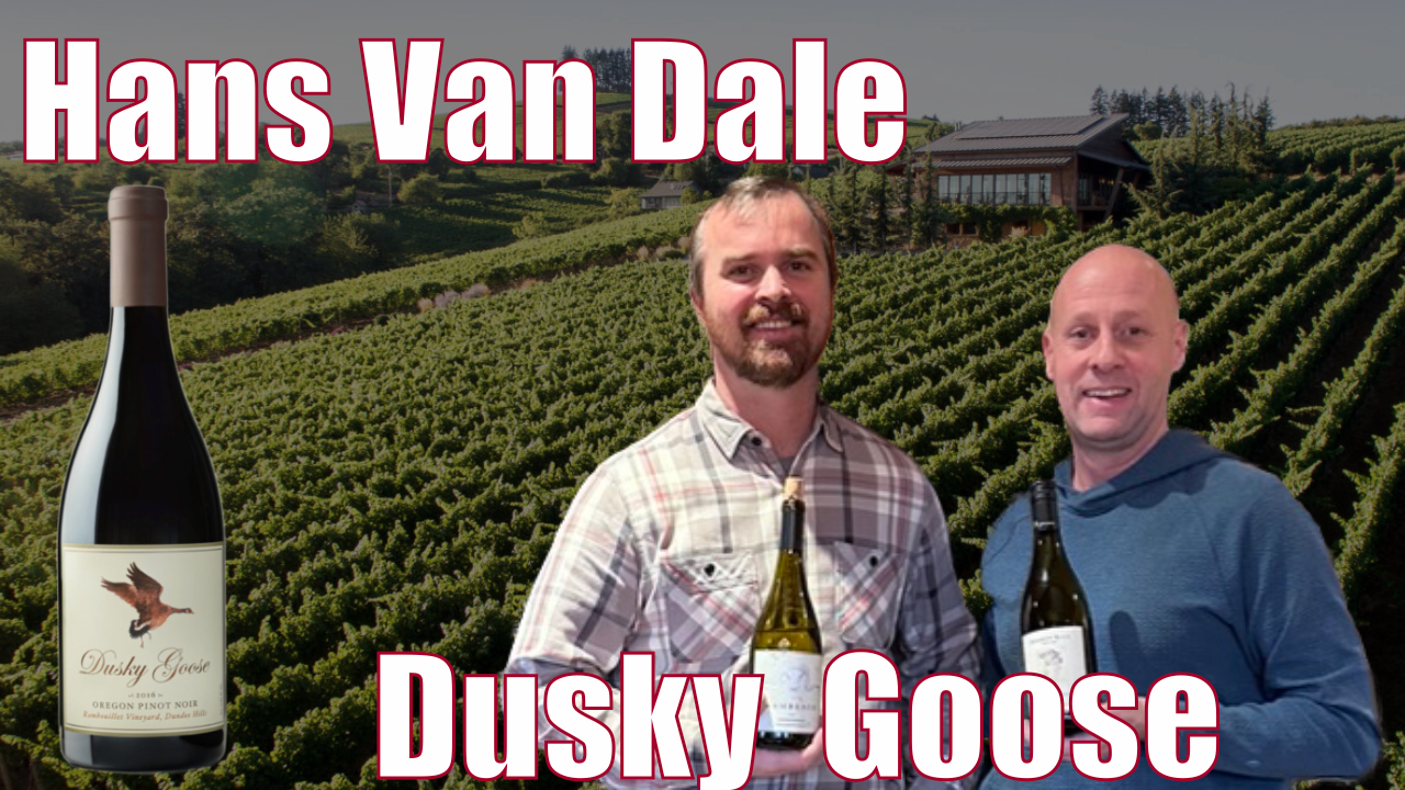 Hans Van Dale, winemaker at Dusky Goose