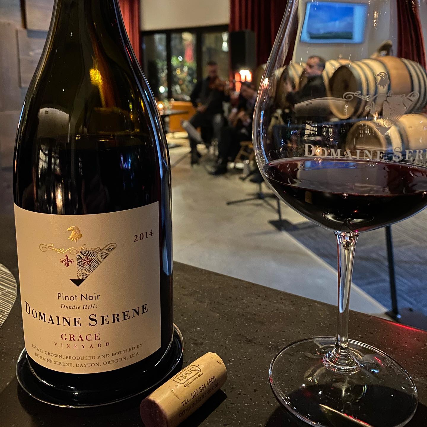 Starting the night with a 2014 Grace. Oh my goodness!! 🍷