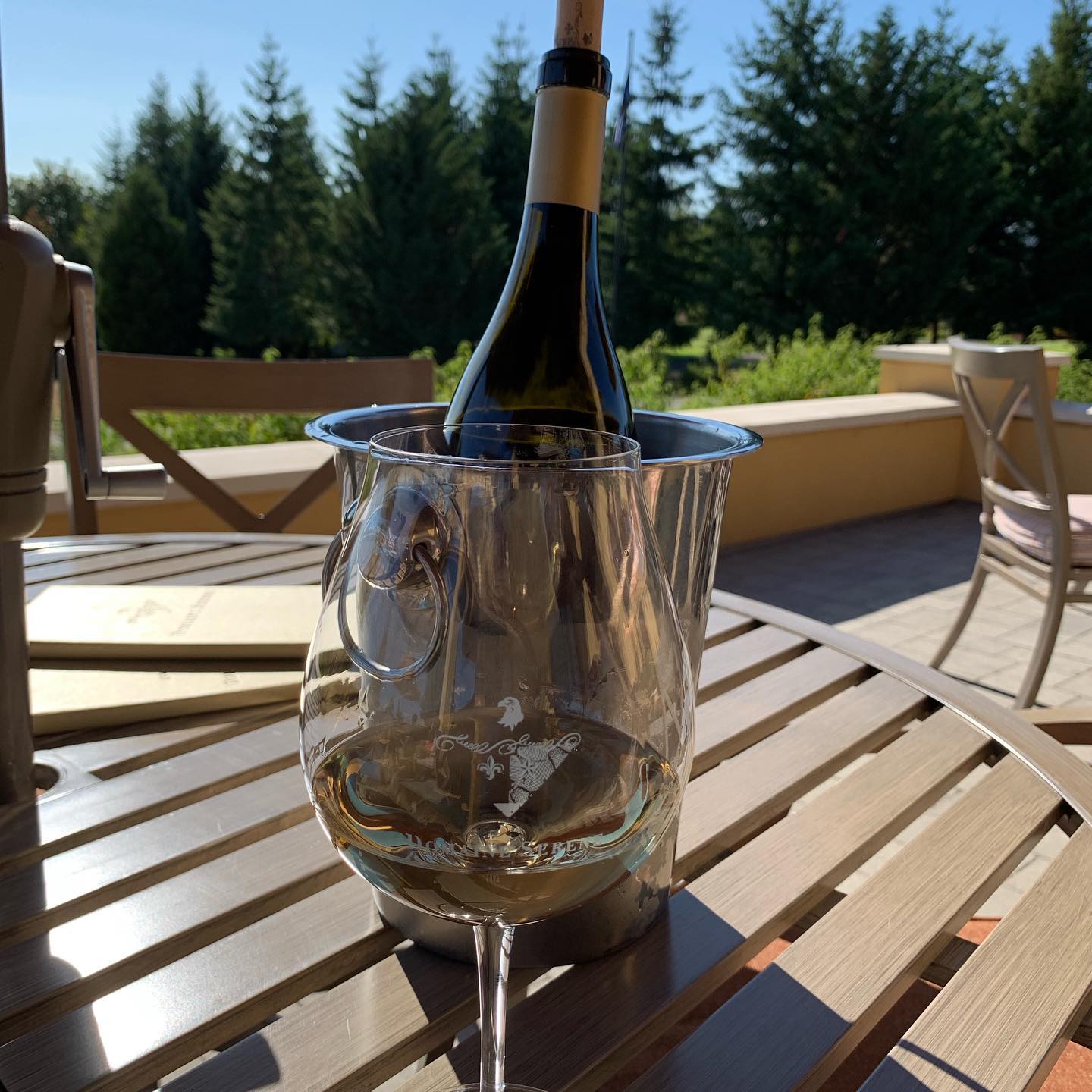 Coeur Blanc at Domaine Serene for a little Domaine at Dusk π π·