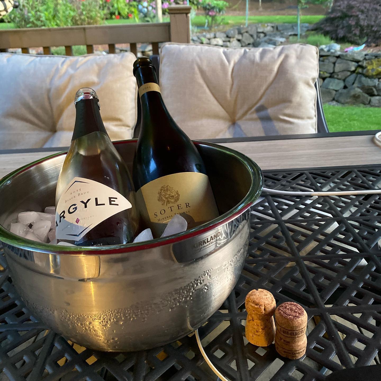 I opened two of the three bottles 😁 Bubbles tonight was great for a hot Oregon day. My…